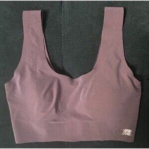 Victoria's Secret Bralette Small Mauve Color with Metallic Logo